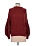 Shein 100% Polyester Solid Burgundy Pullover Sweater Size 4 - photo 1