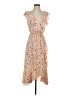 Socialite 100% Polyester Floral Tan Cocktail Dress Size S - photo 1