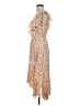 Socialite 100% Polyester Floral Tan Cocktail Dress Size S - photo 5