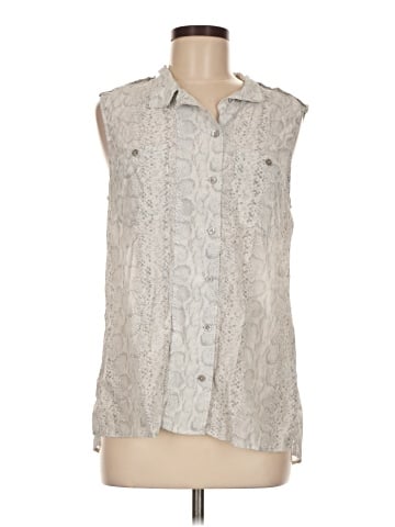 Equipment Sleeveless Button-Down Shirt (view 1)