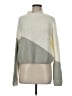 Planet Gold Color Block Ivory Turtleneck Sweater Size M - photo 1