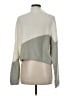 Planet Gold Color Block Ivory Turtleneck Sweater Size M - photo 2