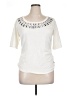 NY Collection Ivory Short Sleeve Top Size XL - photo 1