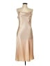 Bebe 100% Polyester Metallic Tan Cocktail Dress Size L - photo 1