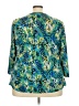 Just My Size Teal 3/4 Sleeve Blouse Size 4X - photo 2