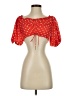 Finders Keepers 100% Polyester Red Short Sleeve Blouse Size 4 - photo 1