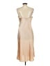 Bebe 100% Polyester Metallic Tan Cocktail Dress Size L - photo 2
