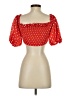 Finders Keepers 100% Polyester Red Short Sleeve Blouse Size 4 - photo 2