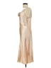 Bebe 100% Polyester Metallic Tan Cocktail Dress Size L - photo 5