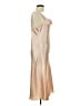 Bebe 100% Polyester Metallic Tan Cocktail Dress Size L - photo 4