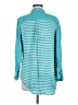 Chico's 100% Rayon Teal 3/4 Sleeve Button-Down Shirt Size Med (1) - photo 2