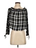 Mossimo Supply Co. 100% Rayon Black 3/4 Sleeve Blouse Size M - photo 1