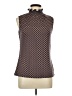 Espresso Brown Sleeveless Blouse Size L - photo 1