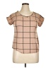Bae City Tan Short Sleeve Blouse Size XL - photo 1