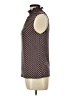 Espresso Brown Sleeveless Blouse Size L - photo 5