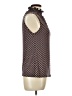 Espresso Brown Sleeveless Blouse Size L - photo 4
