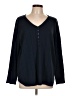 Roaman's 100% Acrylic Black Long Sleeve Blouse Size 18 (L) - photo 1