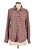 Maurices Plaid Brown Long Sleeve Button-Down Shirt Size M - photo 1