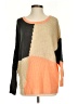 Romeo & Juliet Couture Color Block Orange Pullover Sweater Size S - photo 1