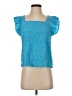 Shein Teal Short Sleeve Blouse Size 2 - photo 1