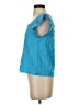Shein Teal Short Sleeve Blouse Size 2 - photo 5