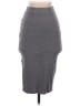 Unbranded Solid Gray Casual Skirt Size S - photo 1