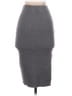 Unbranded Solid Gray Casual Skirt Size S - photo 2