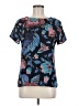 Ann Taylor LOFT 100% Polyester Teal Short Sleeve Blouse Size S - photo 1