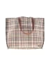 Elliott Lucca Plaid Ivory Tan Tote One size - photo 1