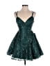 B. Darlin 100% Polyester Stars Green Cocktail Dress Size 5 - 6 - photo 1