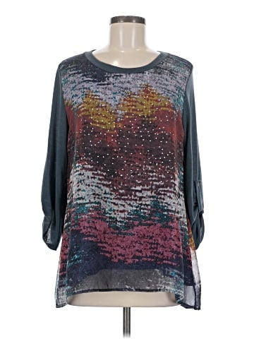 Cubism 3/4 Sleeve Blouse (view 1)