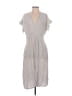 Max Studio 100% Cotton Stripes Gray Casual Dress Size XS - photo 1