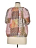 Weekend Brown Short Sleeve Blouse Size XL - photo 2