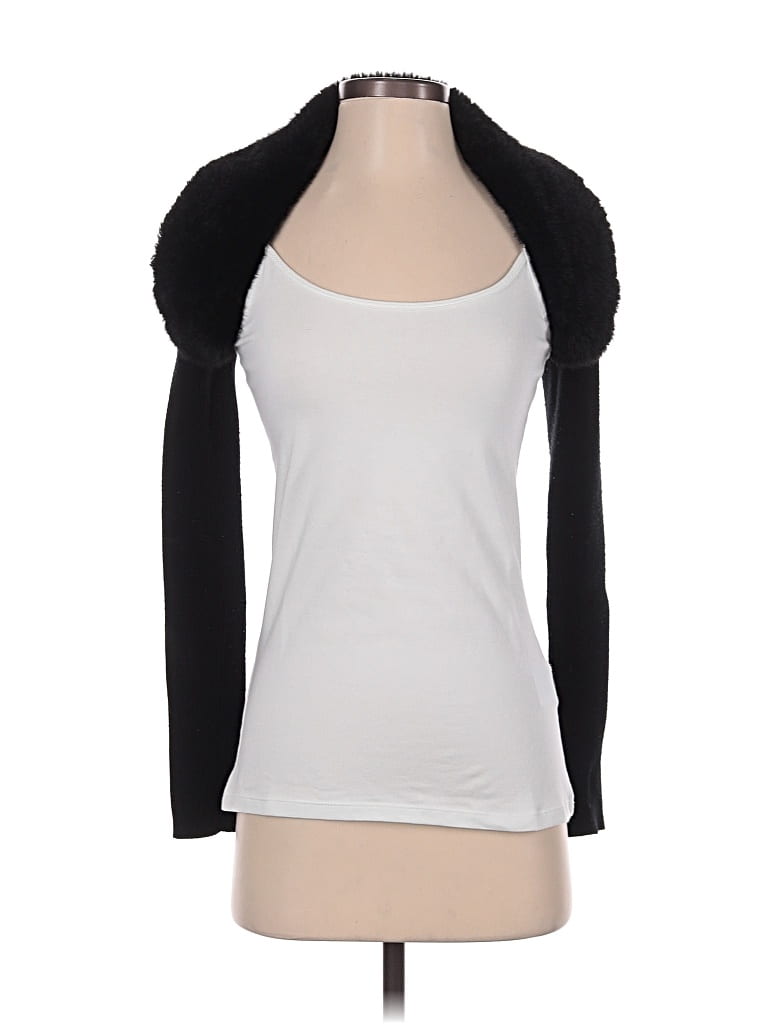 Pre-owned Zara 3/4 Sleeve T-shirt In Black