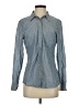 Gap Polka Dots Blue Long Sleeve Button-Down Shirt Size S - photo 1