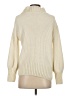 Cynthia Rowley 100% Polyester Solid Ivory Turtleneck Sweater Size XS - photo 2