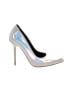 L.A.M.B. 100% Leather Graphic Gray Heels Size 5 1/2 - photo 1