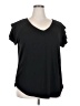 Unbranded Black Short Sleeve Top Size 2X - photo 1