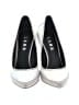 L.A.M.B. 100% Leather Graphic Gray Heels Size 5 1/2 - photo 2