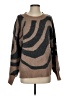 Studio Animal Print Brown Pullover Sweater Size S - photo 1