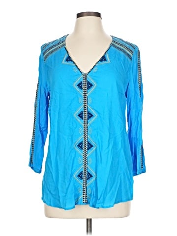 Love Stitch 3/4 Sleeve Blouse (view 1)