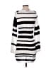 Blue Blush Stripes Silver Casual Dress Size S - photo 2