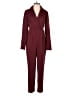 Express Solid Burgundy Jumpsuit Size 0 - photo 1