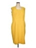 Kasper Yellow Casual Dress Size 14 - photo 1