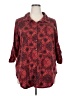 Lularoe Paisley Burgundy 3/4 Sleeve Blouse Size 2X - photo 1