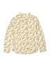 Petit Bateau 100% Cotton Floral Yellow Long Sleeve Button-Down Shirt 3-6 MO / 6 MO - photo 1