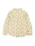 Petit Bateau 100% Cotton Floral Yellow Long Sleeve Button-Down Shirt 3-6 MO / 6 MO - photo 2