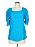 Sami & JO Blue 3/4 Sleeve Top Size L - photo 1