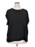 ELOQUII 100% Polyester Black Short Sleeve Blouse Size 18 - photo 1