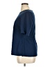 St. John Blue Short Sleeve Top Size 14 - photo 5